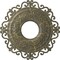 Ekena Millwork Orrington Ceiling Medallion (Canopies up to 6 1/4"), 22"OD x 6 1/4"ID x 1 3/4"P, Witch Hazel Crackle CM22ORWHC - alternate 1